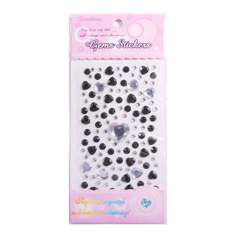 Rhinestone Hearts N Dots