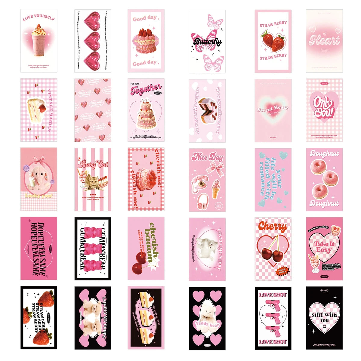 Pink Wall Collage Kit