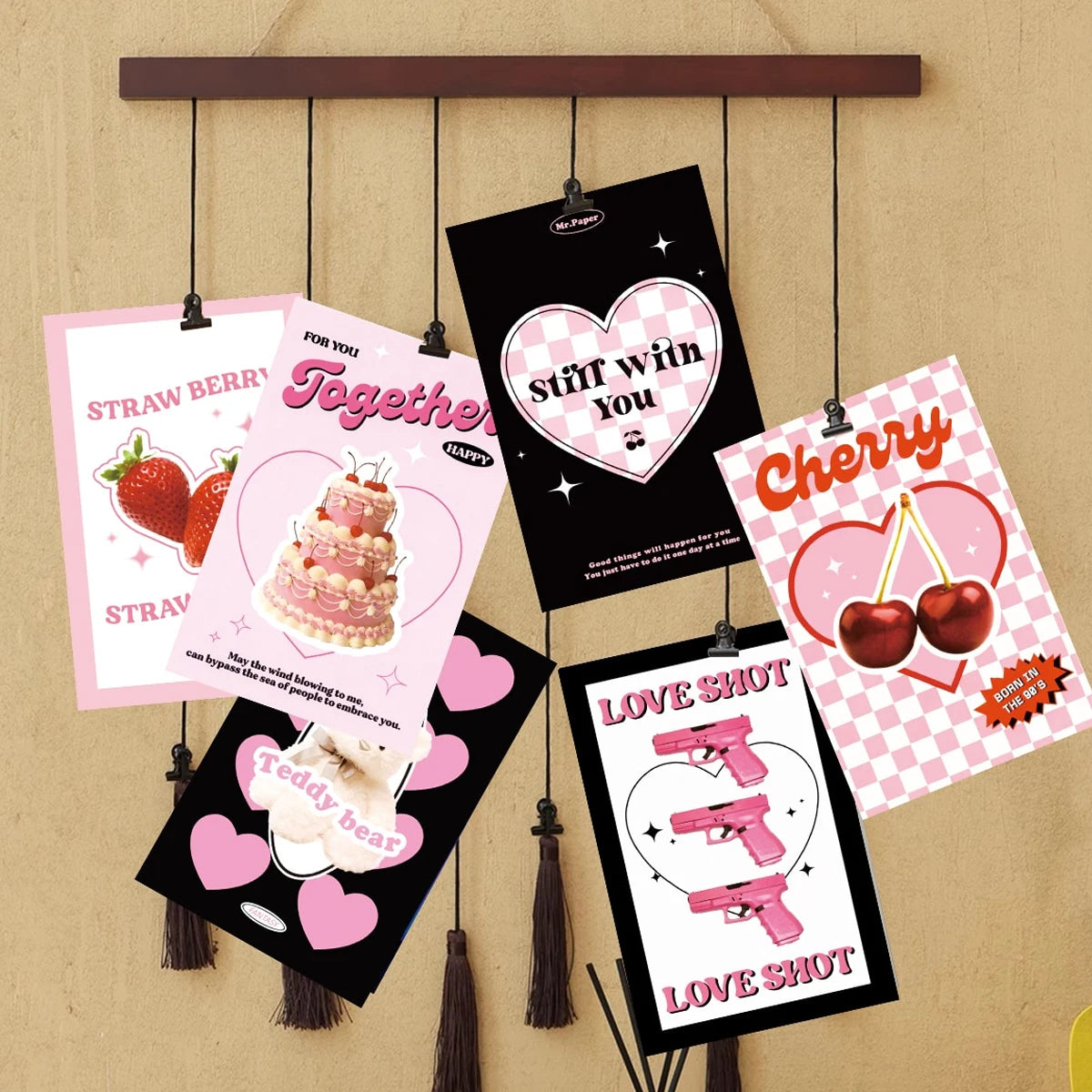 Pink Wall Collage Kit