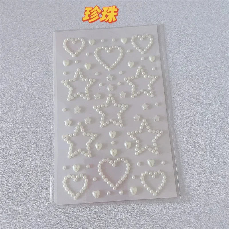 Y2K Rhinestone Stars and Hearts