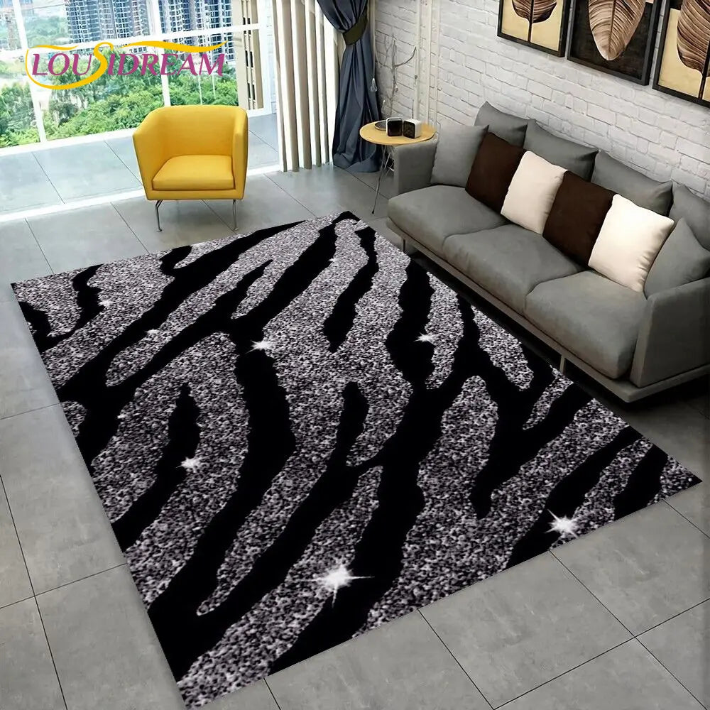 Y2K Colored Zebra Rug
