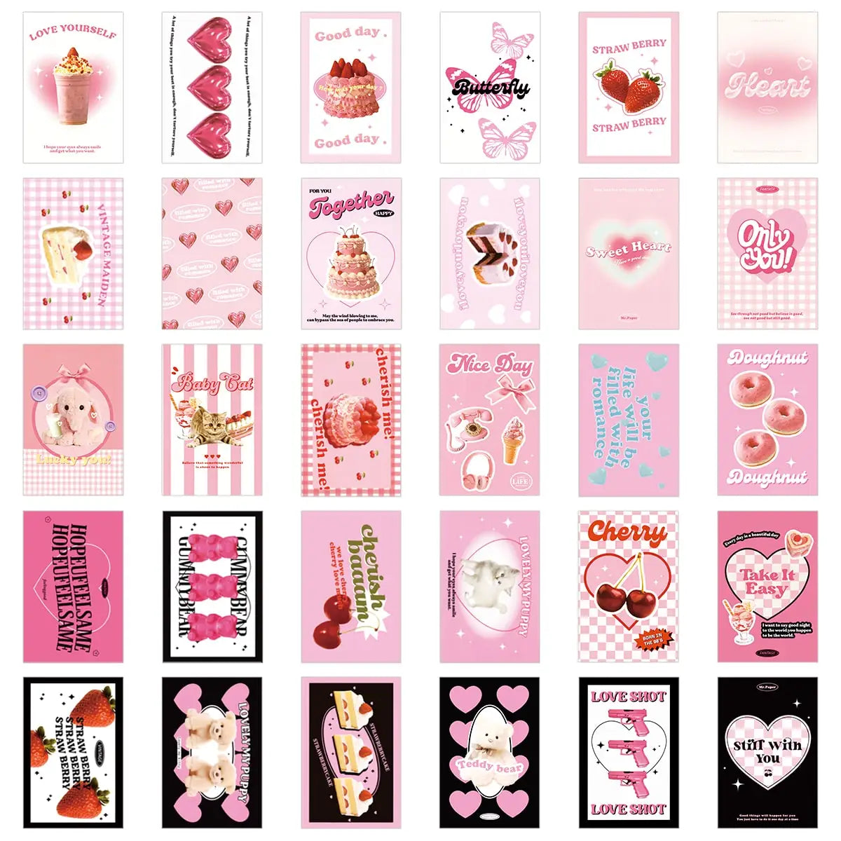 Pink Wall Collage Kit