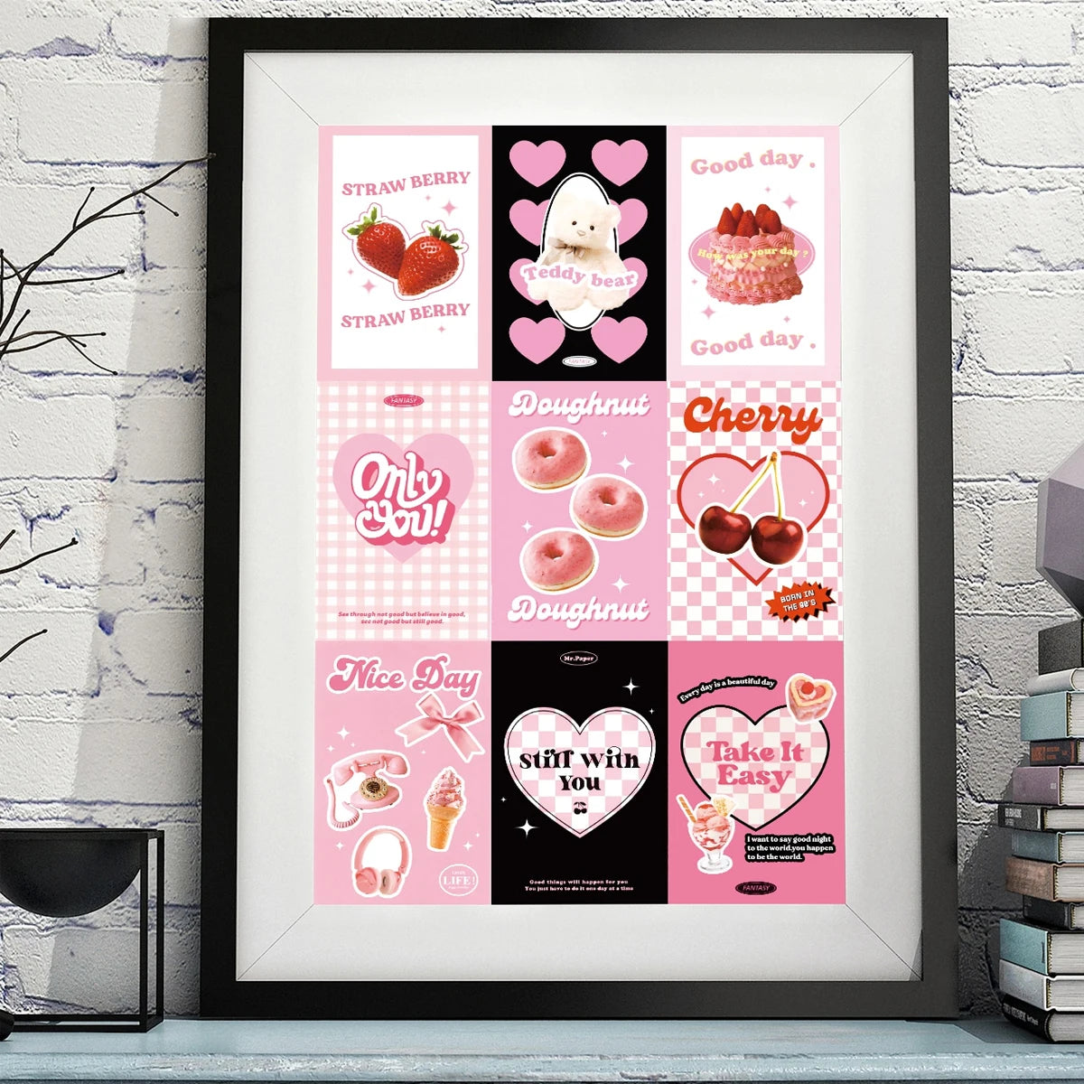 Pink Wall Collage Kit