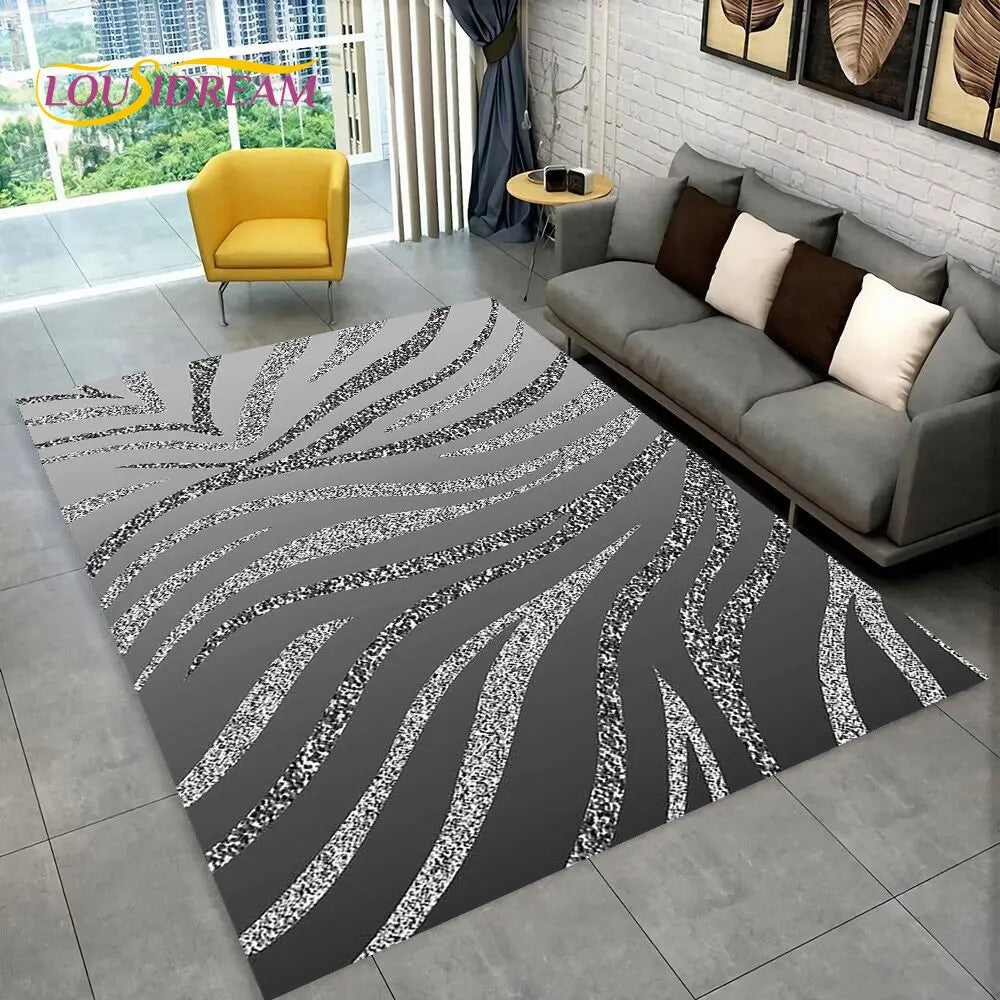 Y2K Colored Zebra Rug