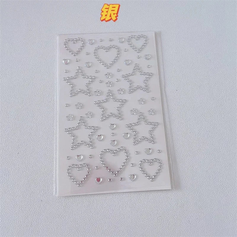 Y2K Rhinestone Stars and Hearts