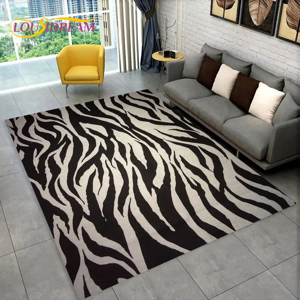 Y2K Colored Zebra Rug
