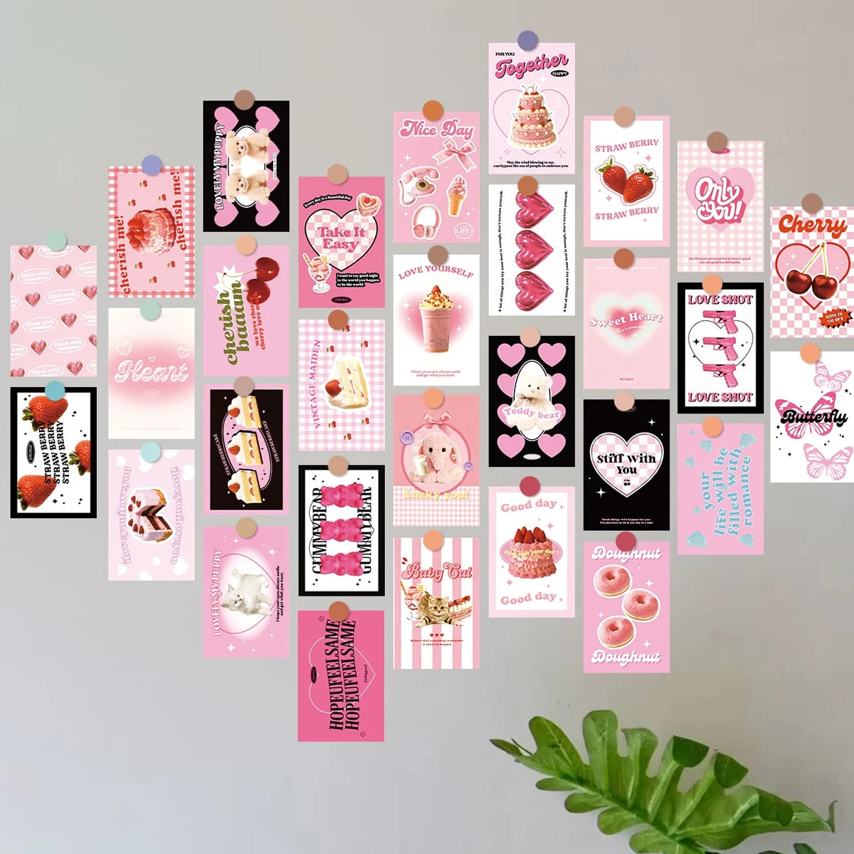 Pink Wall Collage Kit